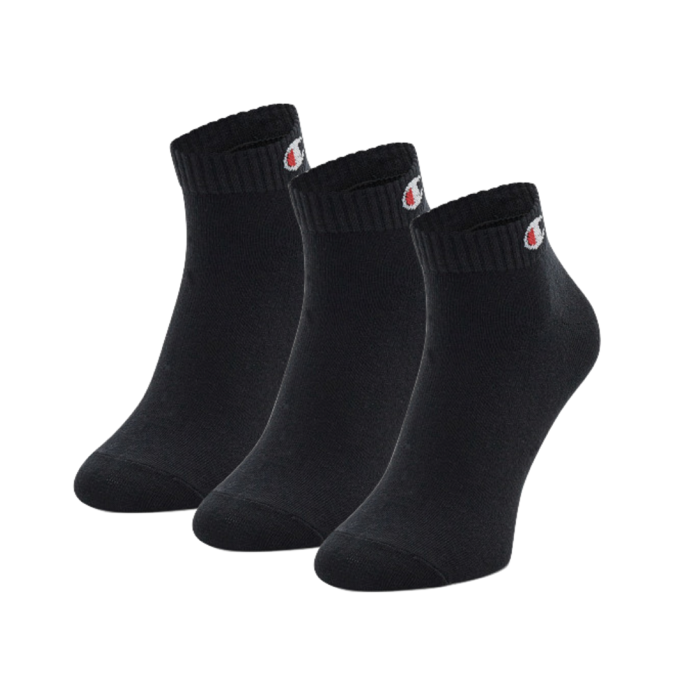 Ponožky Champion čierna 3 páry 3pk Quarter Socks U24559 KK001
