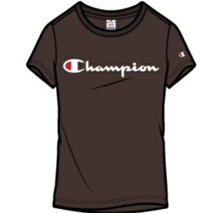 Tričko CHAMPION hnedé Crewneck T Shirt 116578 MS548 JAVA