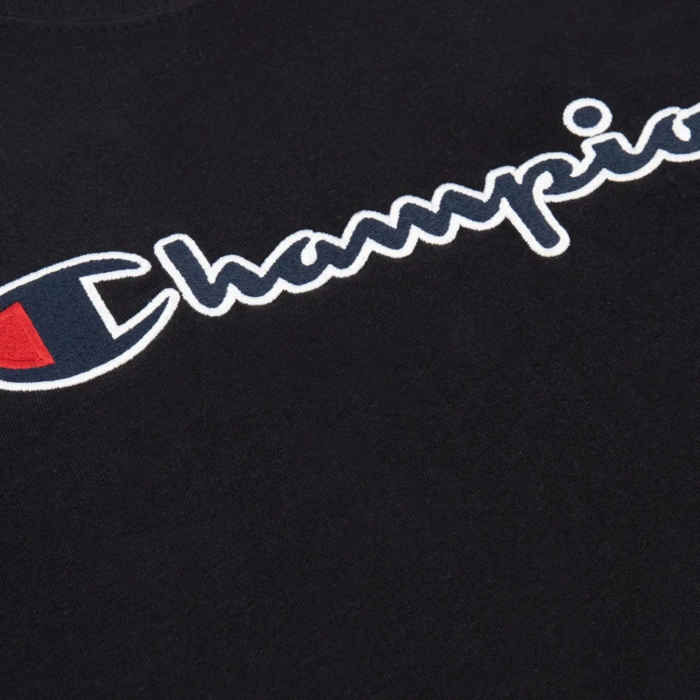 Tričko CHAMPION čierne Crewneck T Shirt 114472 KK001 NBK