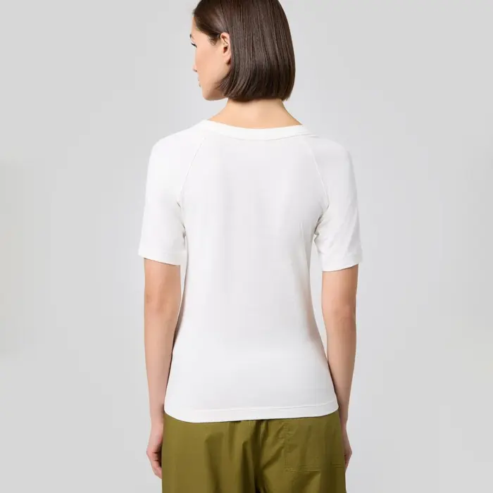 Tričko CHAMPION biele Crewneck T Shirt 117601 WW003 STR