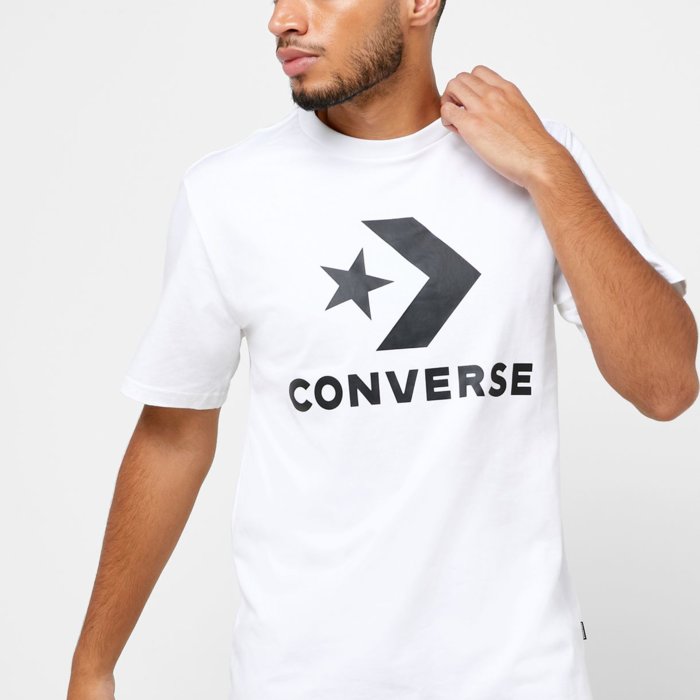 Tričko Converse biele M STAR CHEVRON TEE 10018568 A02