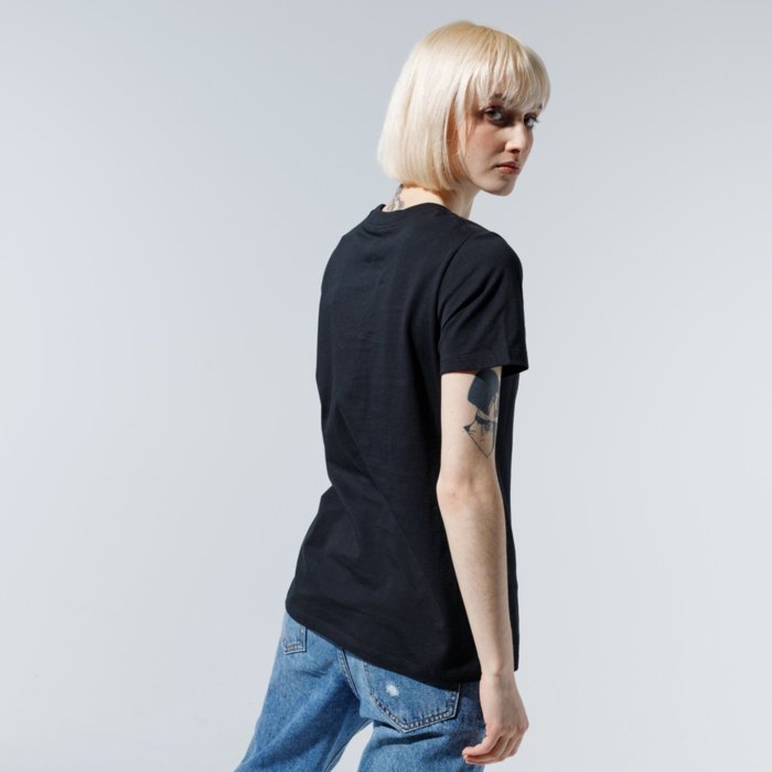 Tričko Converse čierne W CENTER FRONT LOGO TEE 10018268-A01