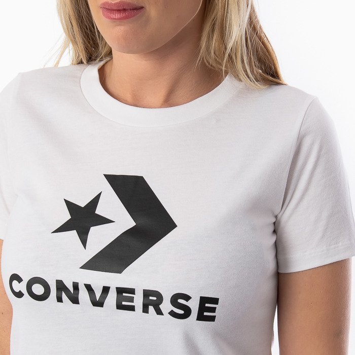 Tričko Converse biele W STAR CHEVRON TEE 10018569-A01
