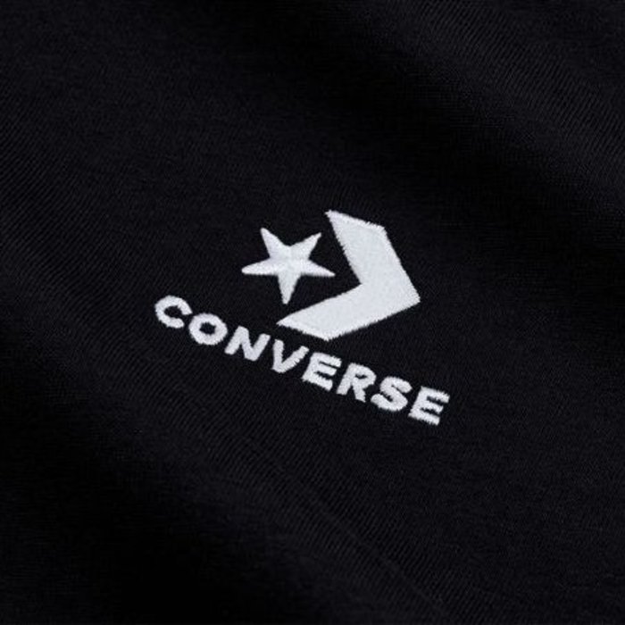 Tričko Converse čierne W Star Chevron Left Chest Logo Tee 10020804 A04