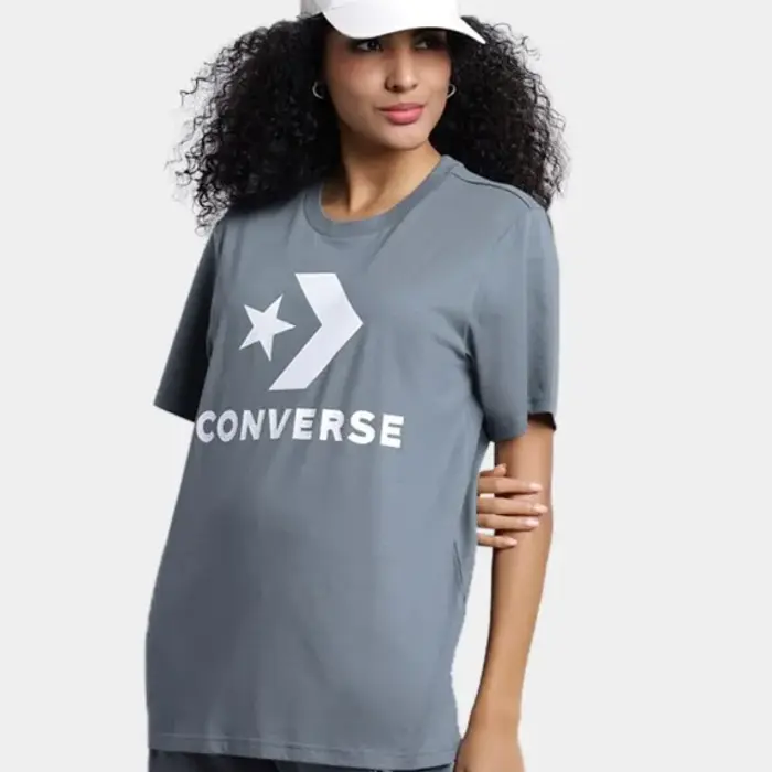 Tričko Converse modré M STAR CHEVRON SS TEE 10025458 A33