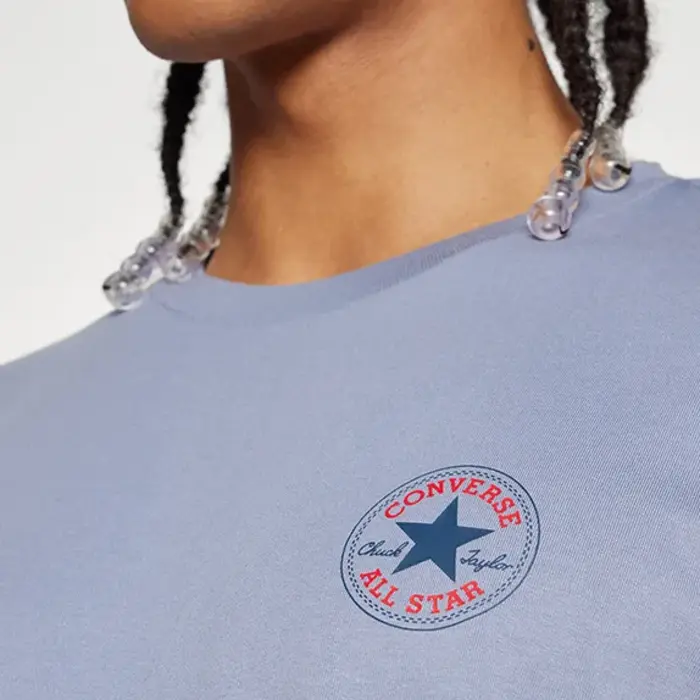 Tričko Converse modré U MINI CHUCK PATCH TEE 10026565 A03