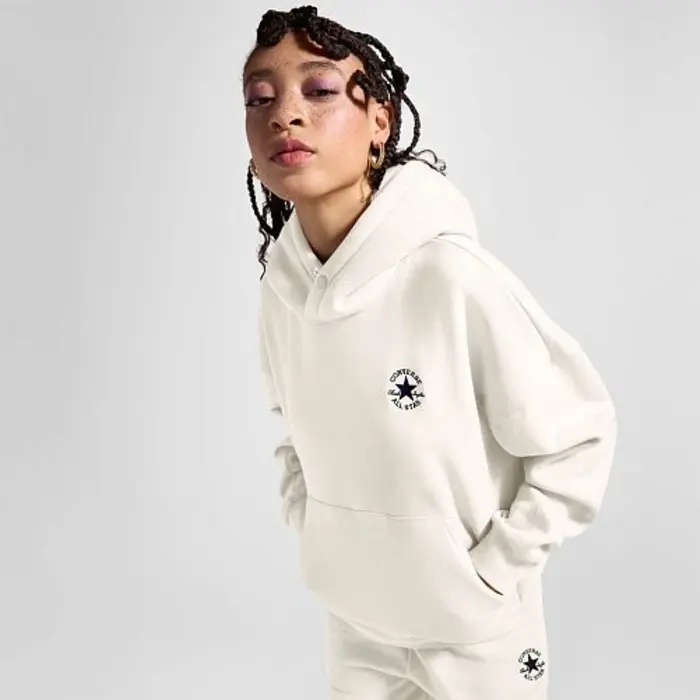 Mikina CONVERSE biela PREMIUM HOLIDAY HOODIE 10027065 A04