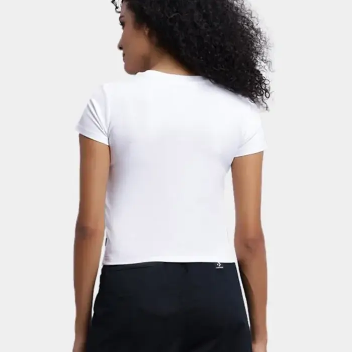 Tričko Converse biele W CON T SHIRT CONVERSE SLIM TEE 10027252 A01
