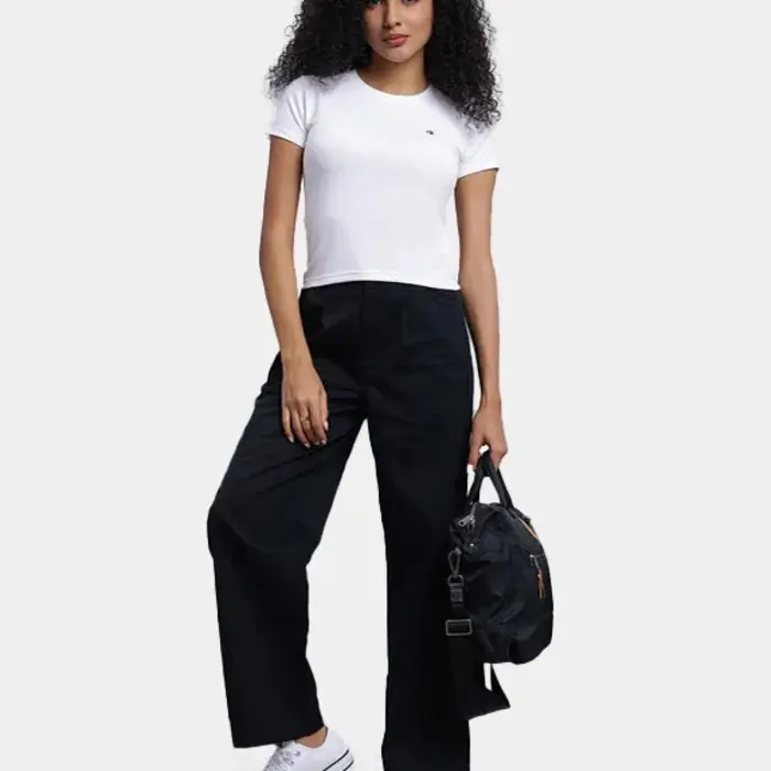 Tričko Converse biele W CON T SHIRT CONVERSE SLIM TEE 10027252 A01