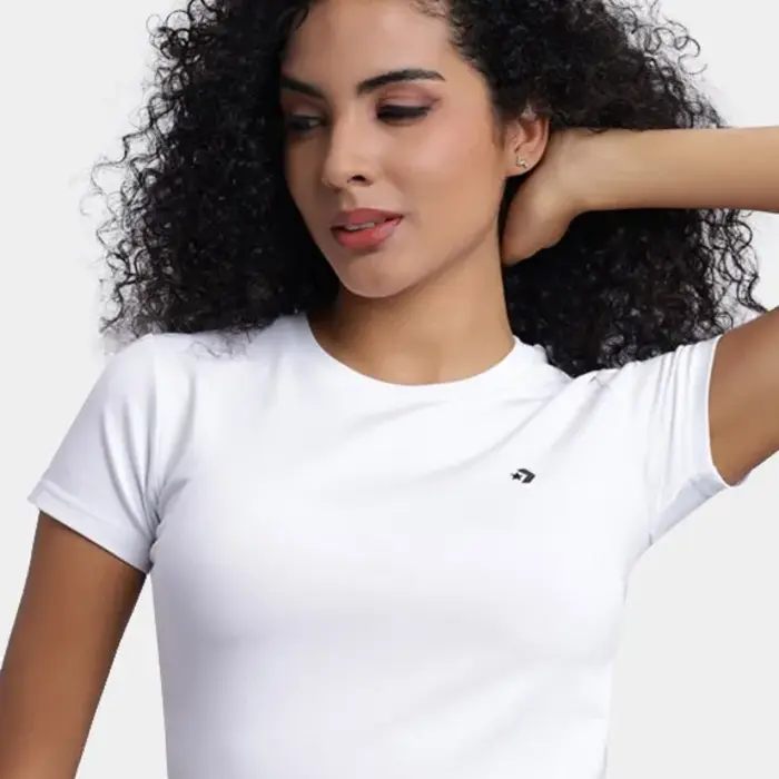Tričko Converse biele W CON T SHIRT CONVERSE SLIM TEE 10027252 A01