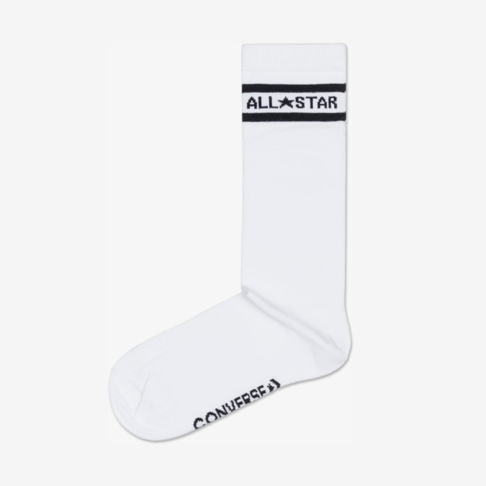 Ponožky CONVERSE biele 2 páry 2PP All star double stripe Crew E1026W