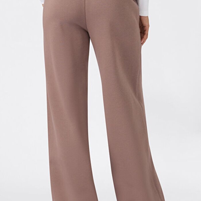 Tepláky CHAMPION hnedé WIDE LEG PANTS 118858 MS513 DPU