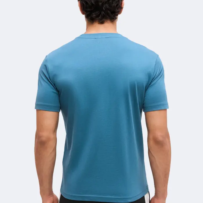 Tričko CHAMPION modré Crewneck T Shirt 222992 BS133 IDT