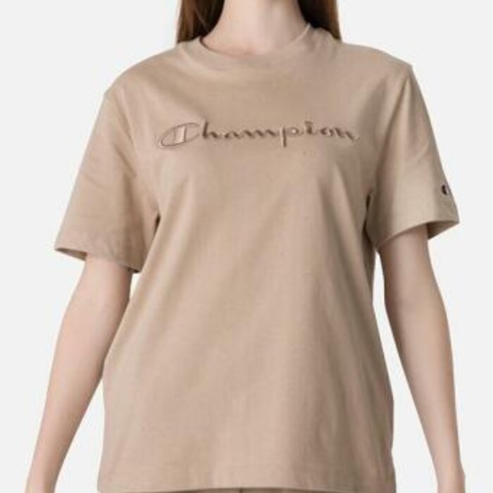 Tričko CHAMPION hnedé Crewneck T Shirt 116058 MS066 SVK