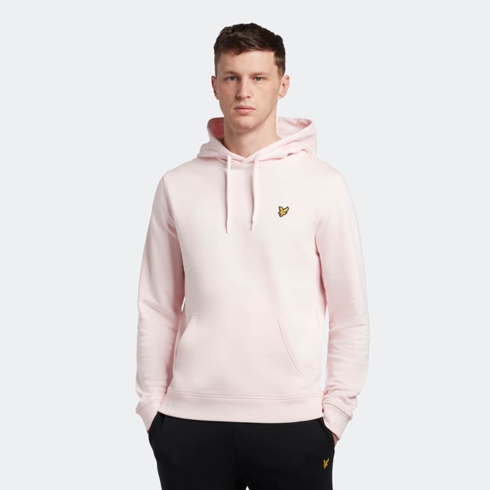 Mikina Lyle & Scott ružová Pullover Hoodie ML416VOG W488