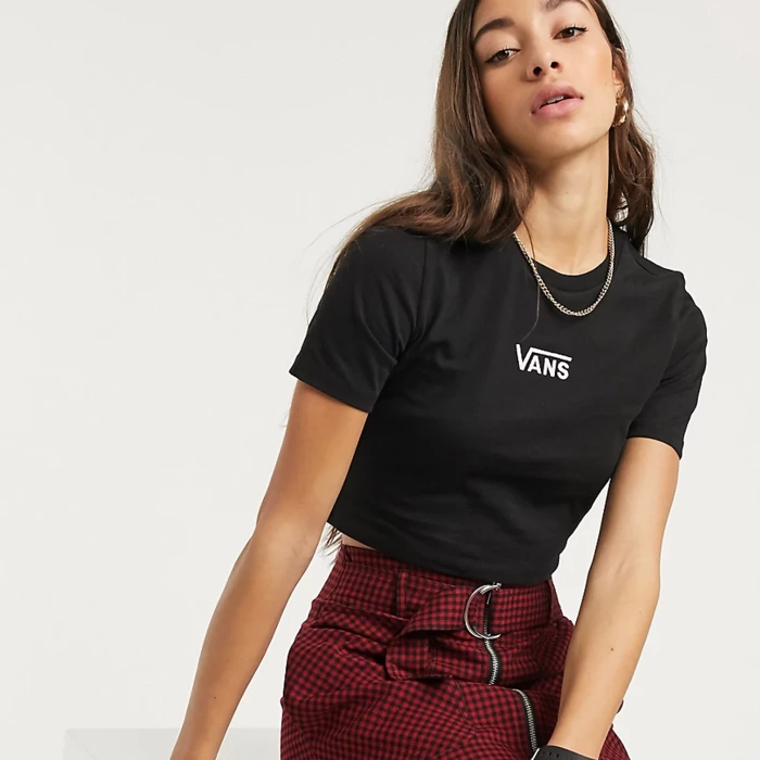 Tričko VANS čierne Classic Script VN000QDFBLK1