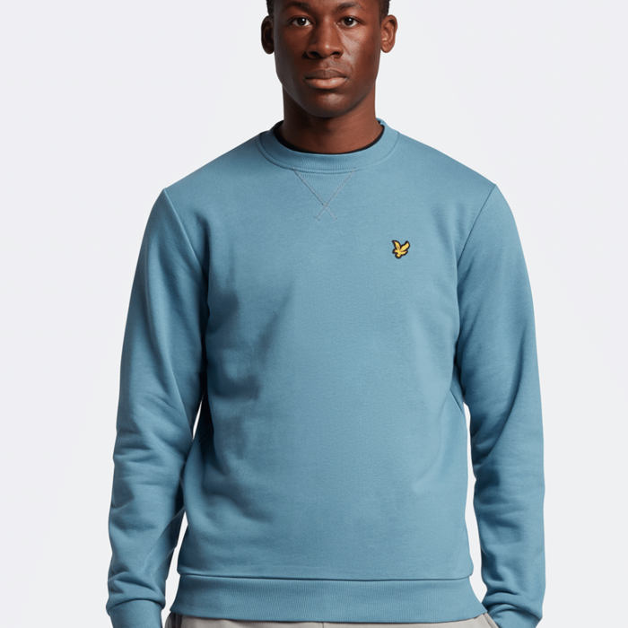 Mikina Lyle & Scott  modrá Crew Neck Sweatshirt ML424VOG W825