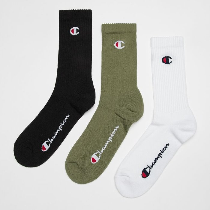 Ponožky Champion farebné 3 páry 3pk Crew Socks U24558 GS030 ALD/WHT/NBK