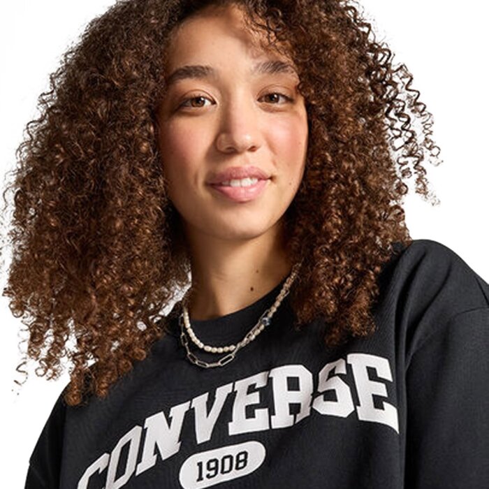 Tričko Converse čierna T SHIRT SPORTY CROPPED TEE 10027253 A01
