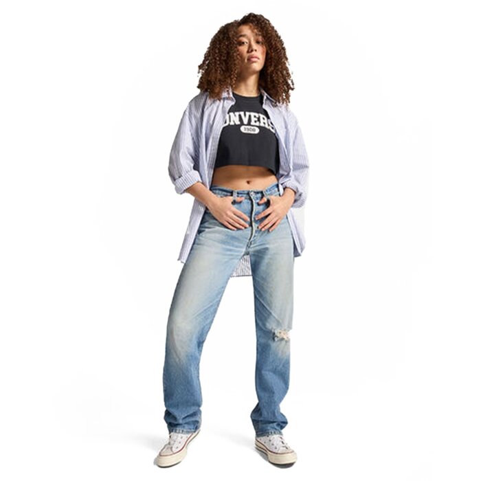 Tričko Converse čierna T SHIRT SPORTY CROPPED TEE 10027253 A01