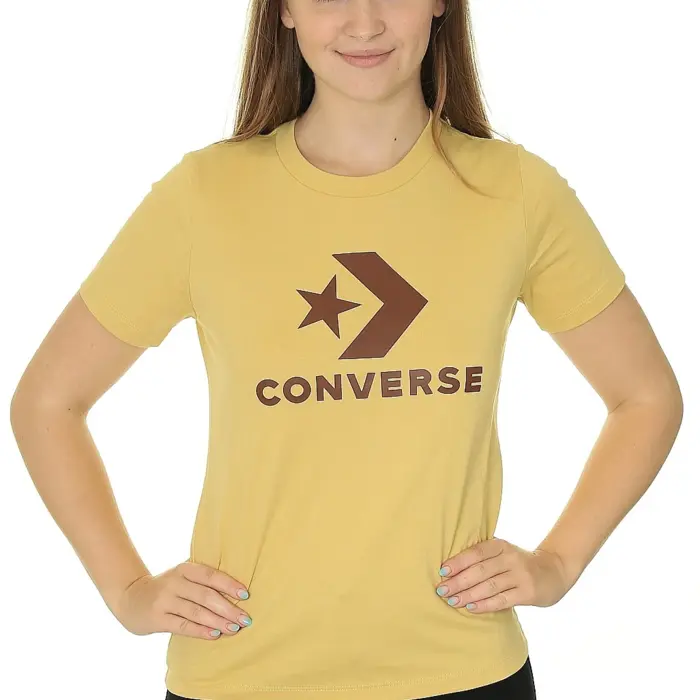 Tričko Converse hnedé W STAR CHEVRON TEE 10018569 A30