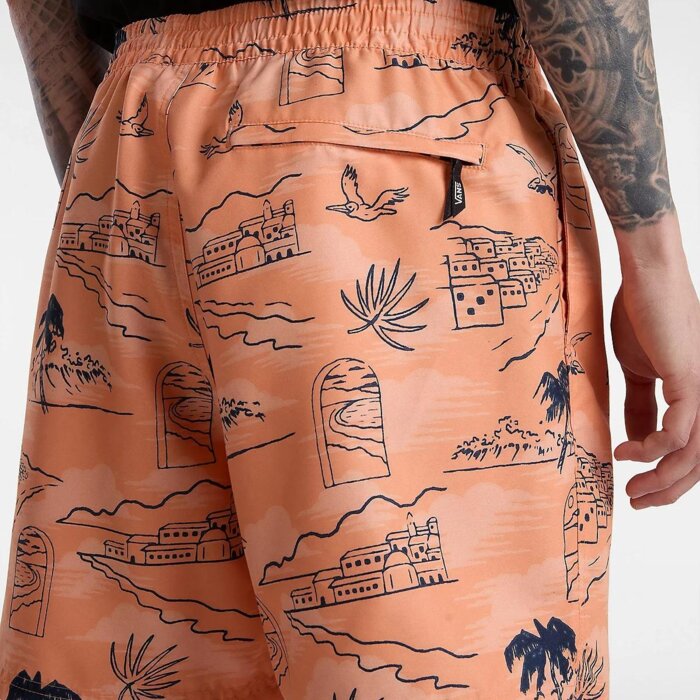 Šortky VANS oranžové MN PRIMARY SOLID ELASTIC B VN0008KUCR51