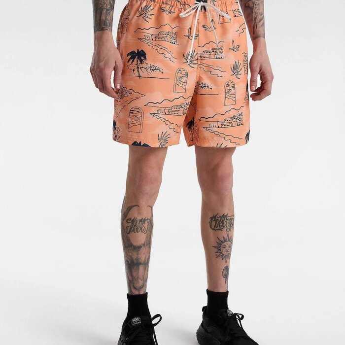 Šortky VANS oranžové MN PRIMARY SOLID ELASTIC B VN0008KUCR51