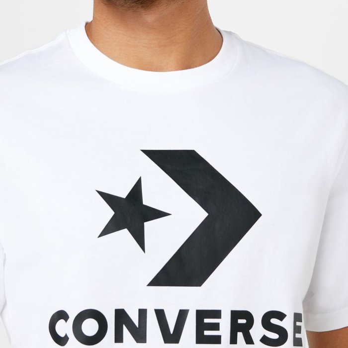 Tričko Converse biele M STAR CHEVRON TEE 10018568 A02