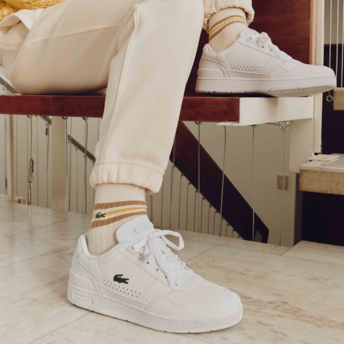 Obuv LACOSTE biela T-CLIP 743SMA0023 21G