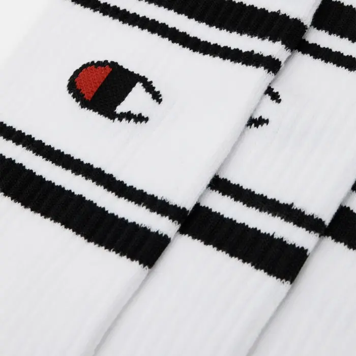 Ponožky Champion biele 3 páry 3pk Crew Socks U20081 WW006 WHT
