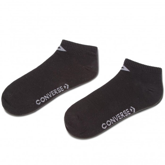 Ponožky CONVERSE čierne 3 páry 3PP Converse Basic Men low cut, flat knit E747B