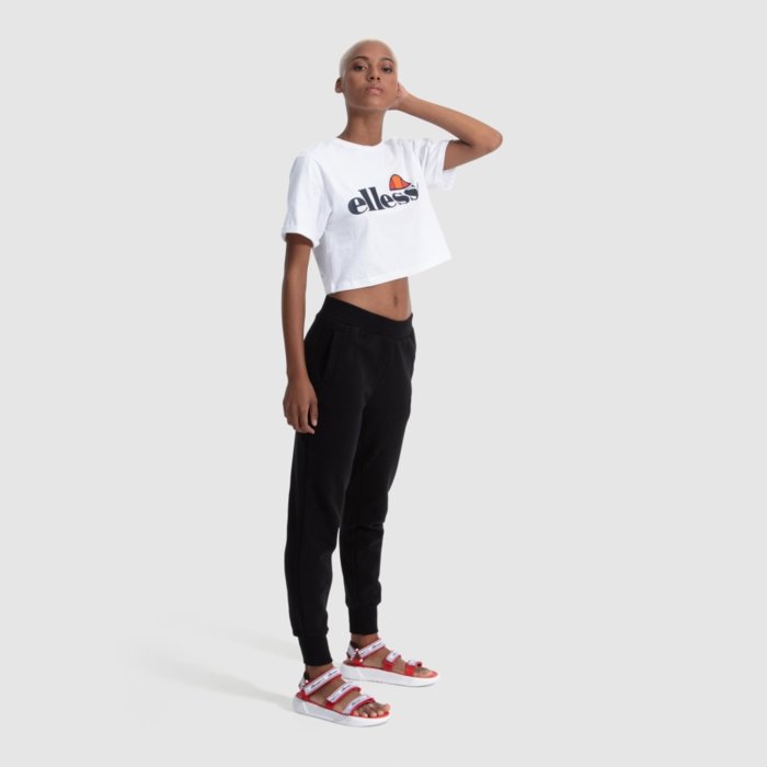 Tričko ELLESSE biele T SHIRT ALBERTA Cropped tee SGS04484 908 WHT