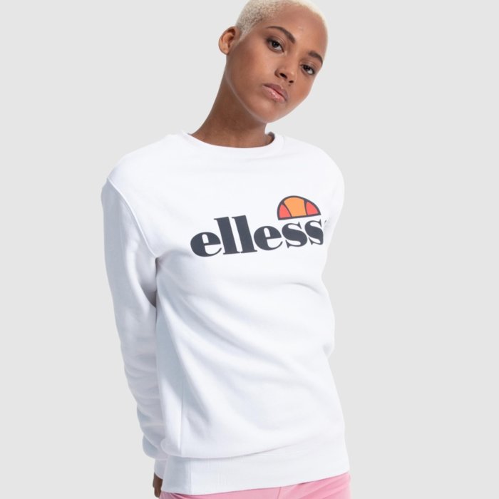 Mikina ELLESSE biela AGATA CREW SWEATSHIRT SGS03238 908 WHT