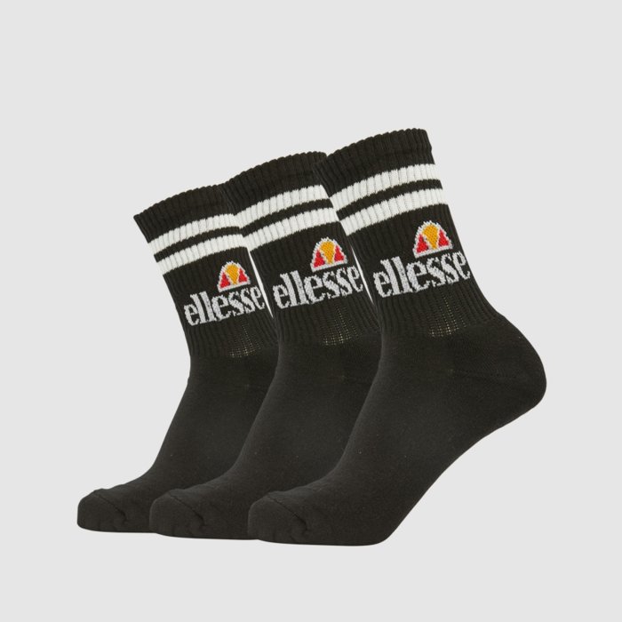 Ponožky ELLESSE čierne 3 páry PULLO SAAC0620 011 BLK