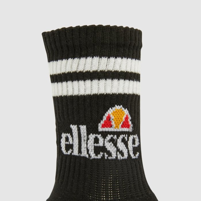 Ponožky ELLESSE čierne 3 páry PULLO SAAC0620 011 BLK