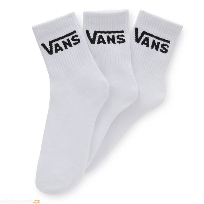 Ponožky VANS biele 3 páry MN CLASSIC Half Crew VN000BHXWHT1