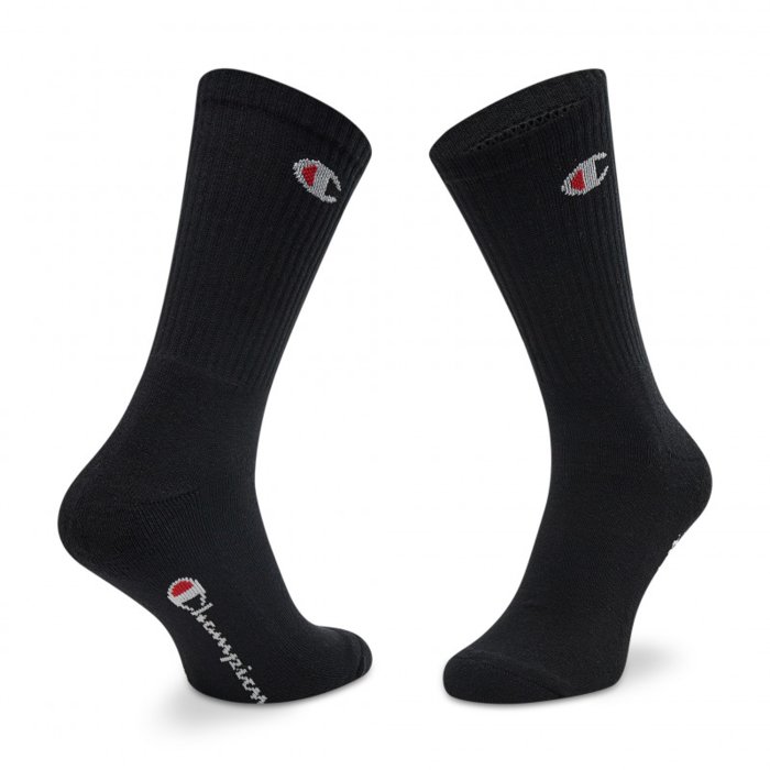 Ponožky Champion čierne 3 páry 3pk Crew Socks U24558 KK001