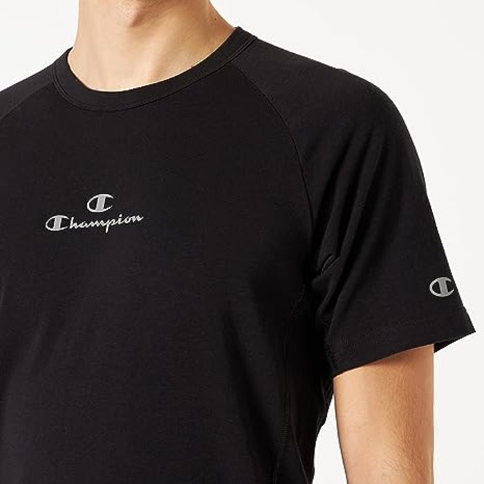 Tričko CHAMPION čierne Crewneck T Shirt 218040 KK001 NBK