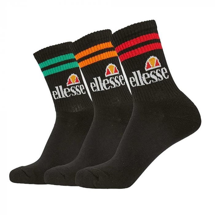 Ponožky ELLESSE čierne 3 páry PULLO SAAC1208 011 BLK
