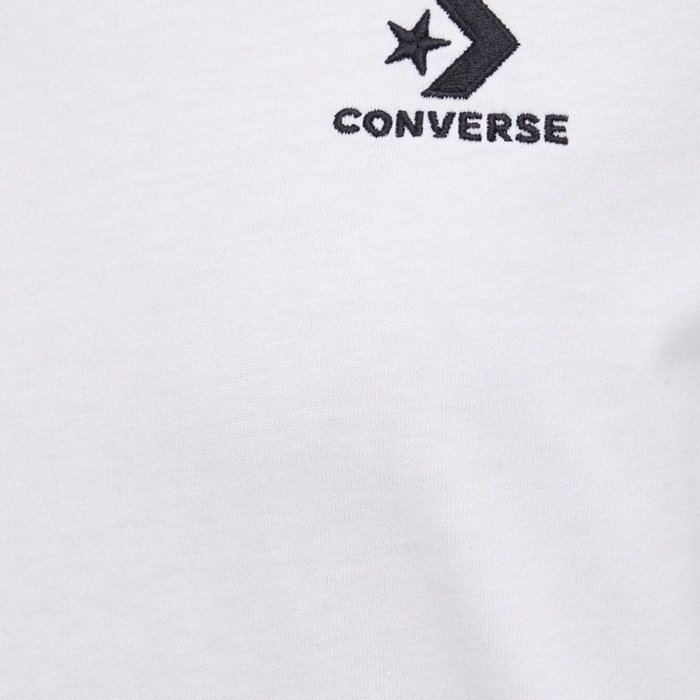 Tričko Converse biele W Star Chevron Left Chest Logo Tee 10020804 A05
