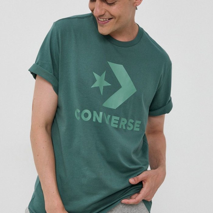 Tričko Converse zelené M STAR CHEVRON TEE 10018568 A27