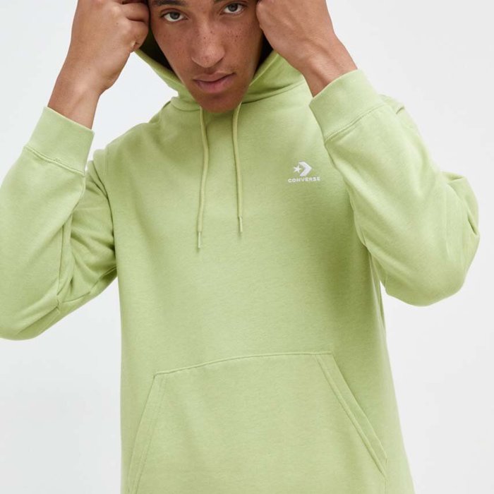 Mikina Converse zelená STANDARD FIT LEFT CHEST STAR C 10023874 A29