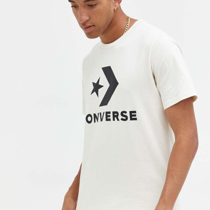 Tričko Converse krémové M STAR CHEVRON SS TEE 10025458 A08