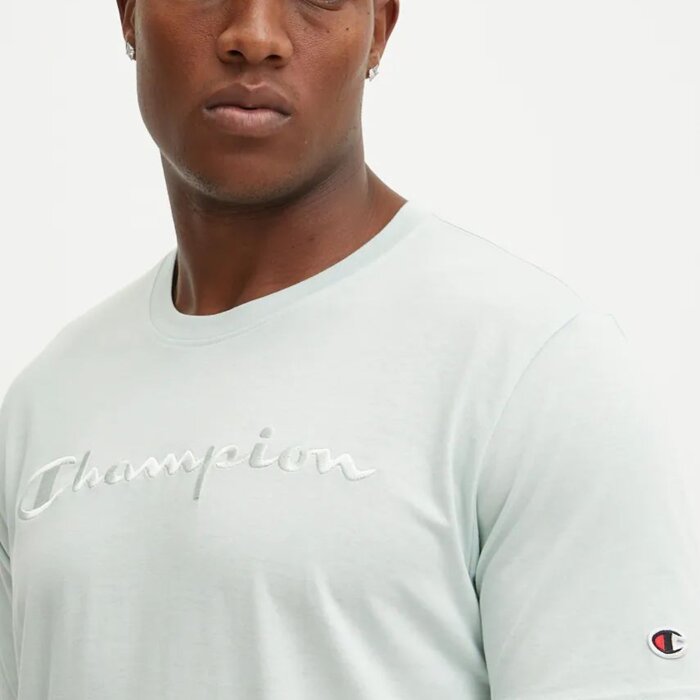 Tričko CHAMPION zelené Crewneck T Shirt 220273 GS122 SURF