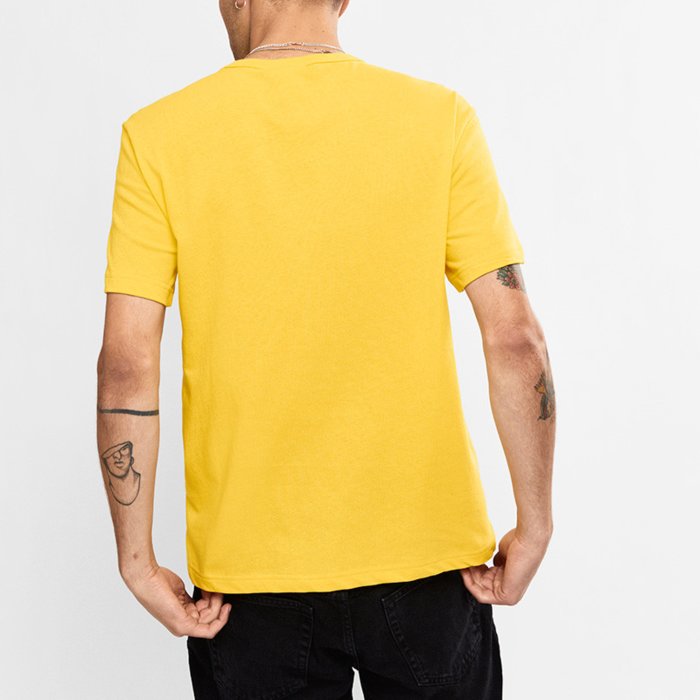 Tričko CHAMPION žlté Crewneck T Shirt 214674 YS082 SUW