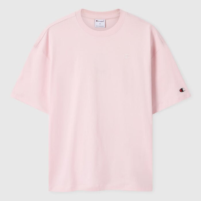 Tričko CHAMPION ružové Crewneck T Shirt 117865 PS222 PMP