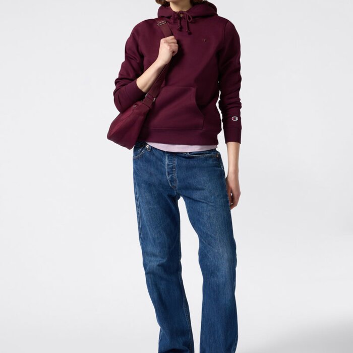 Mikina CHAMPION bordová Hooded Sweatshirt 118032 RS522 MMRY