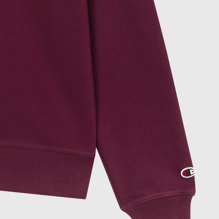 Mikina CHAMPION bordová LOGO Crew Sweatshirt 220272 RS522 MMRY