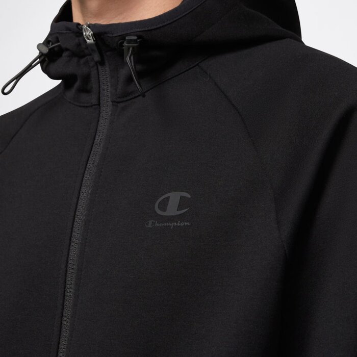 Mikina CHAMPION čierna Hooded Full Zip Sweatshirt 221350 KK001 NBK