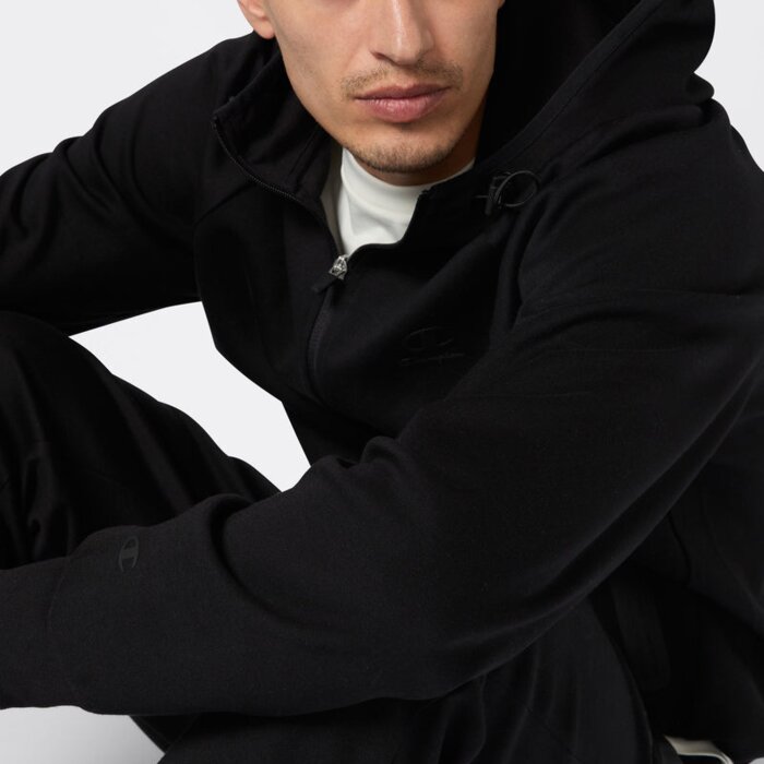 Mikina CHAMPION čierna Hooded Full Zip Sweatshirt 221350 KK001 NBK